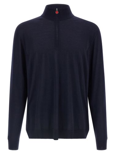 Kiton Blue Wool Men's Cardigan - Kiton - Modalova