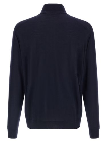 Kiton Blue Wool Men's Cardigan - Kiton - Modalova