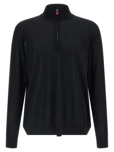 Kiton Black Wool Men's Cardigan - Kiton - Modalova