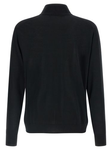 Kiton Black Wool Men's Cardigan - Kiton - Modalova