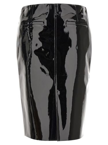 Lamb Leather Midi Women's Skirt - Ferragamo - Modalova