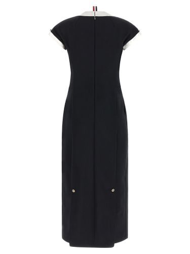 Virgin Wool Midi Women's Dress - Thom Browne - Modalova