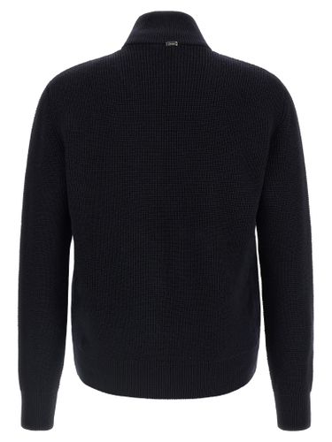Herno Blue Wool Men's Jacket - Herno - Modalova