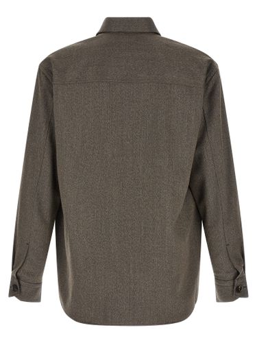Brioni Brown Wool Men's Blouse - Brioni - Modalova