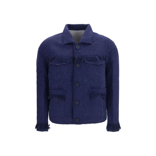 Alpaca Vicugna Pacos Full-Length Men's Jacket - Baziszt - Modalova