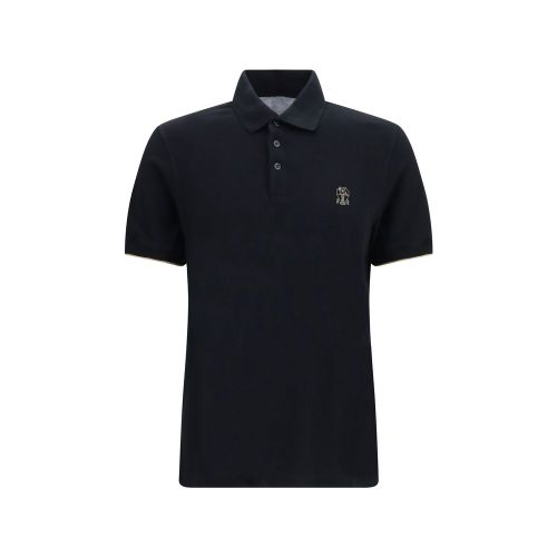 Cotton Polo Men's Shirt - Brunello Cucinelli - Modalova