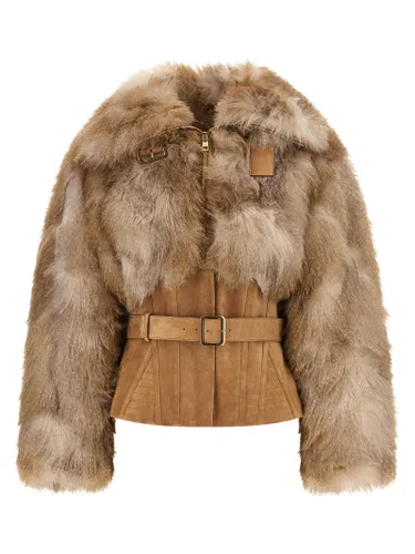 Polyester Full-Length Women's Jacket - Elisabetta Franchi - Modalova