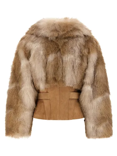 Polyester Full-Length Women's Jacket - Elisabetta Franchi - Modalova