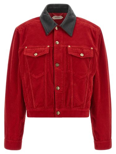 Cotton Full-Length Women's Jacket - Versace - Modalova