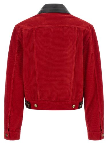 Cotton Full-Length Women's Jacket - Versace - Modalova
