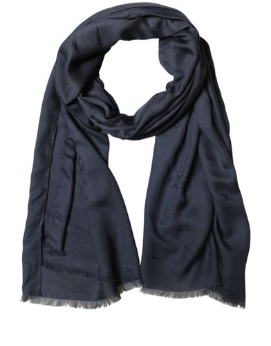Modal Frayed Edge Lace Stole Men's Scarf - Dolce & Gabbana - Modalova