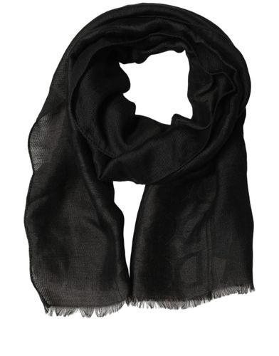DG Logo Fringed Edge Lace Stole Men's Scarf - Dolce & Gabbana - Modalova