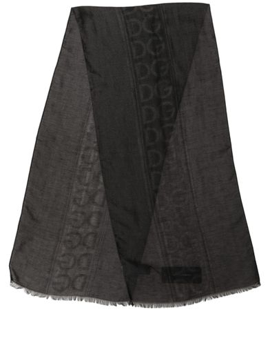 DG Logo Fringed Edge Lace Stole Men's Scarf - Dolce & Gabbana - Modalova