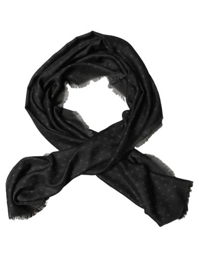 Men Viscose Polka Dot Fringe Shawl Lace Men's Stole - Dolce & Gabbana - Modalova