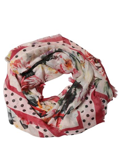 Floral Fringed Stole Men's Scarf (Pre-Owned) - Dolce & Gabbana - Modalova