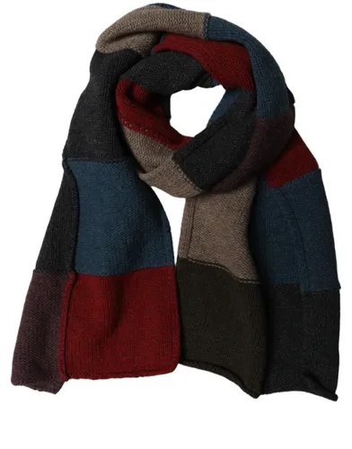Patchwork Knitted Foulard Men's Scarf - Dolce & Gabbana - Modalova