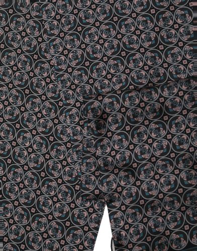 Silk Geometric Fringed Neck Shawl Men's Scarf - Dolce & Gabbana - Modalova