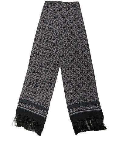 Silk Geometric Fringed Neck Shawl Men's Scarf - Dolce & Gabbana - Modalova