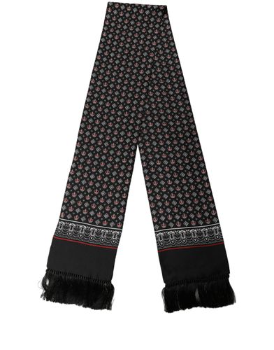Silk Crown Fringed Neck Shawl Men's Scarf - Dolce & Gabbana - Modalova