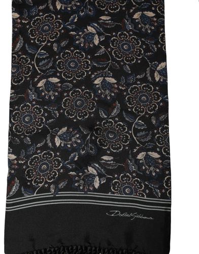 Silk Floral Paisley Fringed Shawl Men's Scarf - Dolce & Gabbana - Modalova