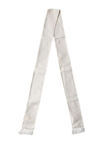 Men Satin Silk Fringed Lace Stole Men's Scarf - Dolce & Gabbana - Modalova