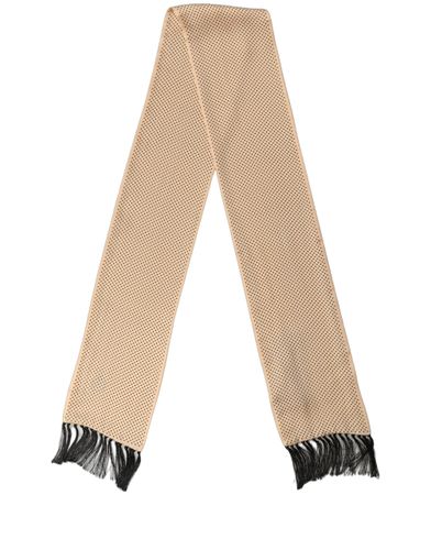 Silk Dotted Fringed Neck Shawl Men's Scarf - Dolce & Gabbana - Modalova