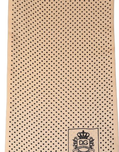 Silk Dotted Fringed Neck Shawl Men's Scarf - Dolce & Gabbana - Modalova