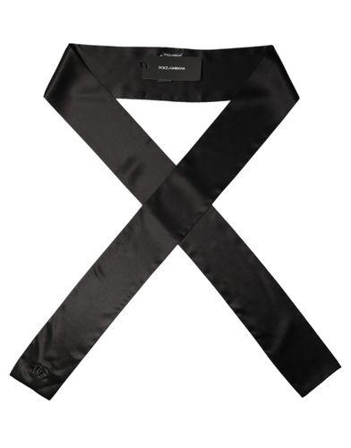 Men Satin Silk Skinny Neck Shawl Men's Scarf - Dolce & Gabbana - Modalova