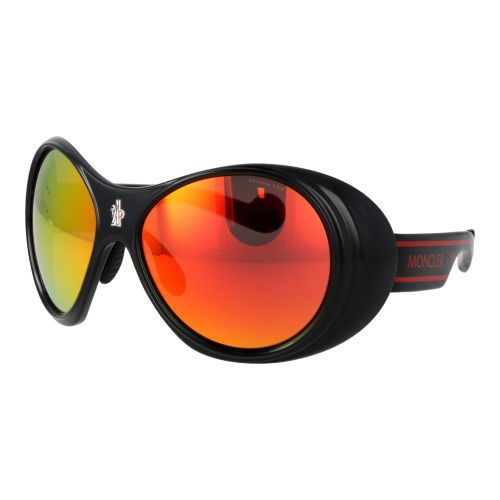 Moncler Black Plastic Sunglasses - Moncler - Modalova