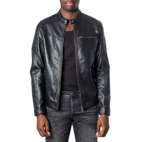 Artificial Leather Leather Men's Jacket - Jack Jones - Modalova