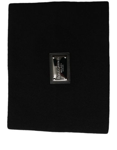 Cashmere Logo Plaque Neck Warmer Men's Scarf - Dolce & Gabbana - Modalova