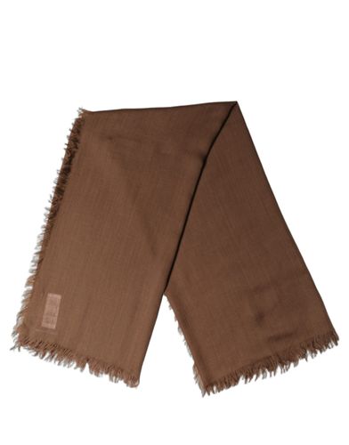 Silk Wool Fringed Men Lace Stole Men's Scarf - Dolce & Gabbana - Modalova