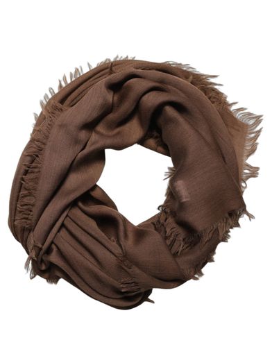 Silk Wool Fringed Men Lace Stole Men's Scarf - Dolce & Gabbana - Modalova