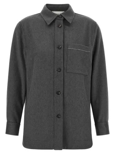 Virgin Wool Women's Blouse - Peserico - Modalova