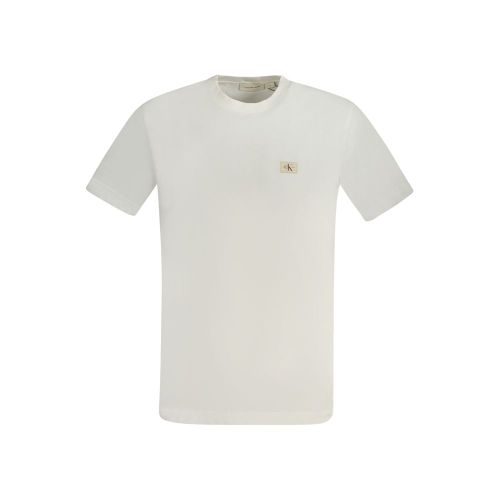 Bianco Cotton Men Men's T-Shirt - Calvin Klein - Modalova