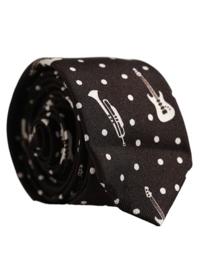 Musical Instrument Silk Adjustable Men'sd NeckMen's Men's Tie - Dolce & Gabbana - Modalova