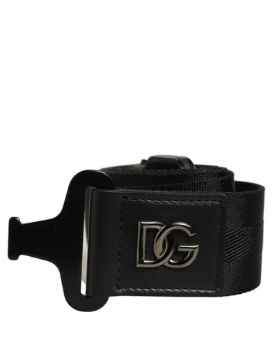Men Fabric Strap Logo Metal Buckle Men's Belt - Dolce & Gabbana - Modalova