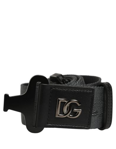 Men Fabric Strap Logo Metal Buckle Men's Belt (Pre-Owned) - Dolce & Gabbana - Modalova