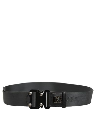 Men Fabric Strap Logo Metal Buckle Men's Belt (Pre-Owned) - Dolce & Gabbana - Modalova