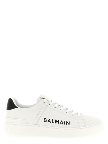 Calfskin Low Top Men's Sneakers - Balmain - Modalova