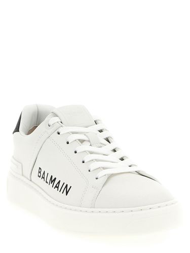 Calfskin Low Top Men's Sneakers - Balmain - Modalova