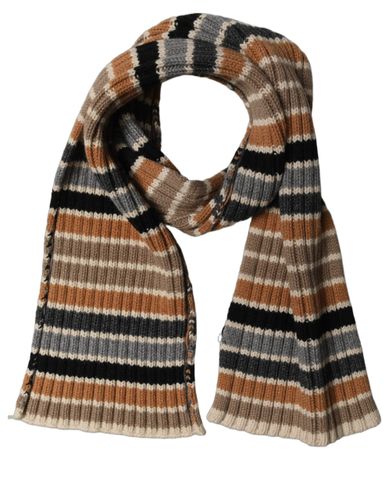 Striped Knitted Viscose Shawl Women's Scarf - Dolce & Gabbana - Modalova