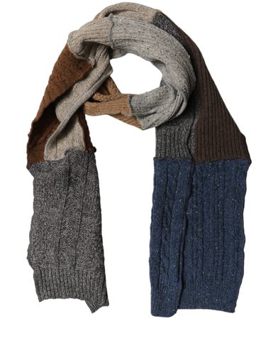 Patchwork Wool Knit Shawl Women's Scarf - Dolce & Gabbana - Modalova