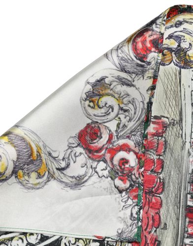 Silk Printed Square Foulard Women's Scarf - Dolce & Gabbana - Modalova