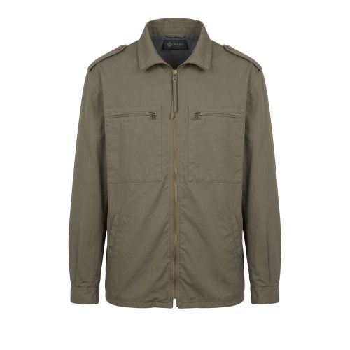 Green Polyurethane Men Men's Jacket - Mr&Mrs Italy - Modalova