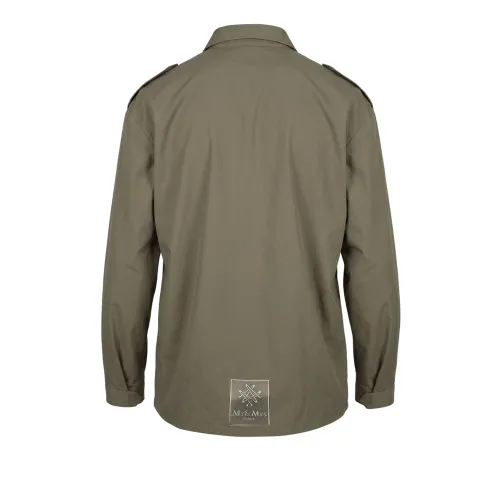 Green Polyurethane Men Men's Jacket - Mr&Mrs Italy - Modalova
