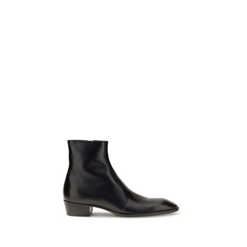 Calf Leather Bos Taurus Ankle Men's Boots - Saint Laurent - Modalova