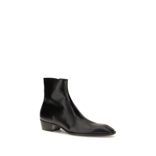 Calf Leather Bos Taurus Ankle Men's Boots - Saint Laurent - Modalova