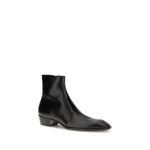 Calf Leather Bos Taurus Ankle Men's Boots - Saint Laurent - Modalova
