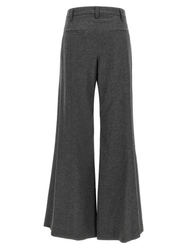 Virgin Wool Flared Women's Pants - Brunello Cucinelli - Modalova